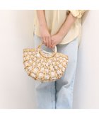 【アンビリオン/UNBILLION】のカシュカシュ cachecache / バンクワンコンビラウンドカゴバッグ 人気、トレンドファッション・服の通販 founy(ファニー) ファッション Fashion レディースファッション Fashion for Women バッグ Bags カラフル Colorful Design 巾着 Drawstring Bag, Kinchaku ハンド Hand, Handmade ベーシック Basic, Essential ポケット Pocket, Pocket Detail ミックス Mix, Mixed Style モチーフ Motif, Design Theme 再入荷 Restock / Back in Stock thumbnail アイボリー|ID: prp329100004871244 ipo3291000000036311781