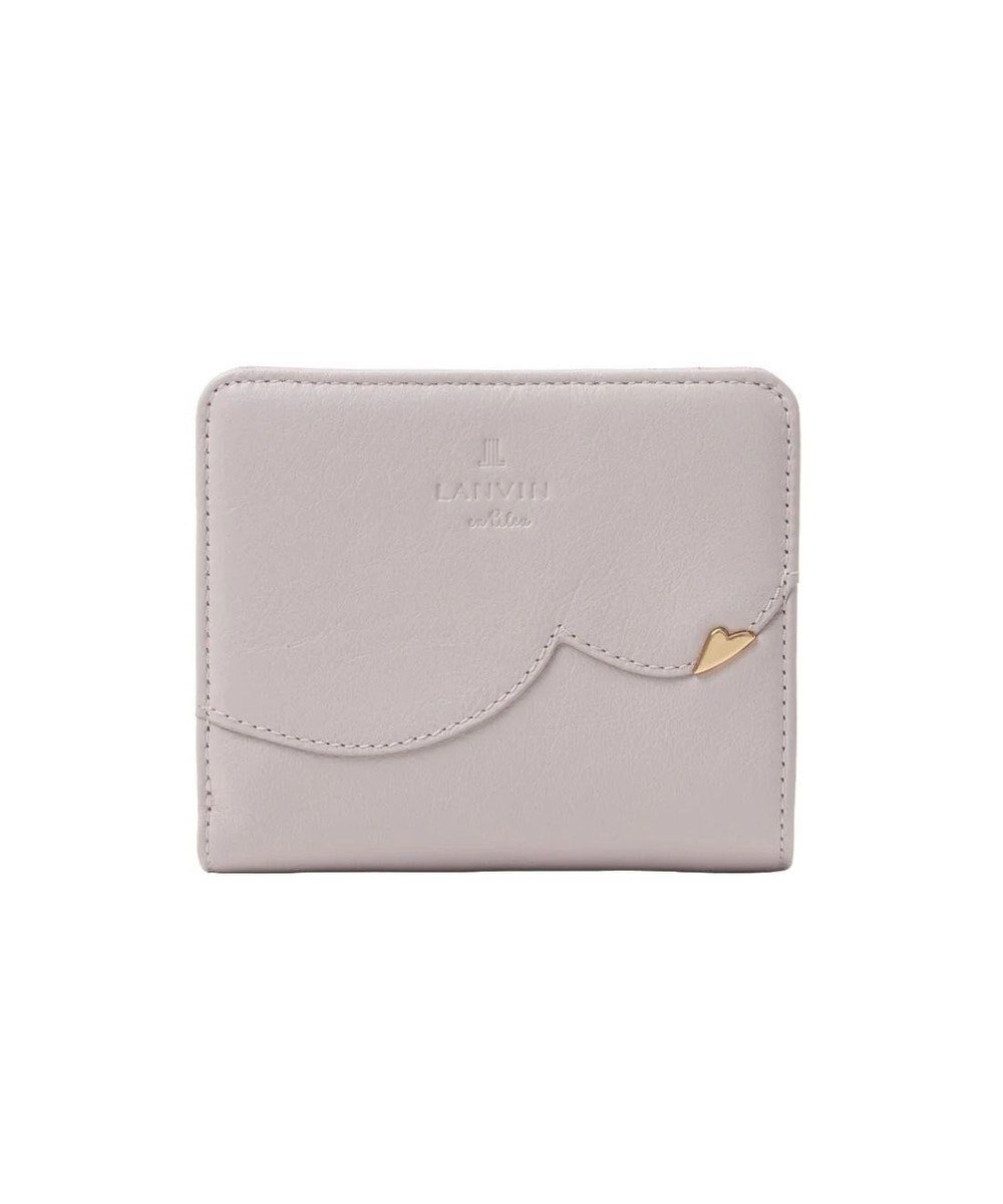 【ランバン オン ブルー/LANVIN en Bleu】のデクール 二つ折りLファスナー財布 インテリア・キッズ・メンズ・レディースファッション・服の通販 founy(ファニー) 　ファッション　Fashion　レディースファッション　Fashion for Women　ミニ財布・二つ折り財布　Wallets & Card Cases　シンプル　Simple, Minimal　スカラップ　Scallop, Scalloped Edge　フラップ　Flap, Flap Pocket　エレガント 上品　Elegant　財布　Wallet, Purse　ライトピンク|ID: prp329100004871256 ipo3291000000036311868