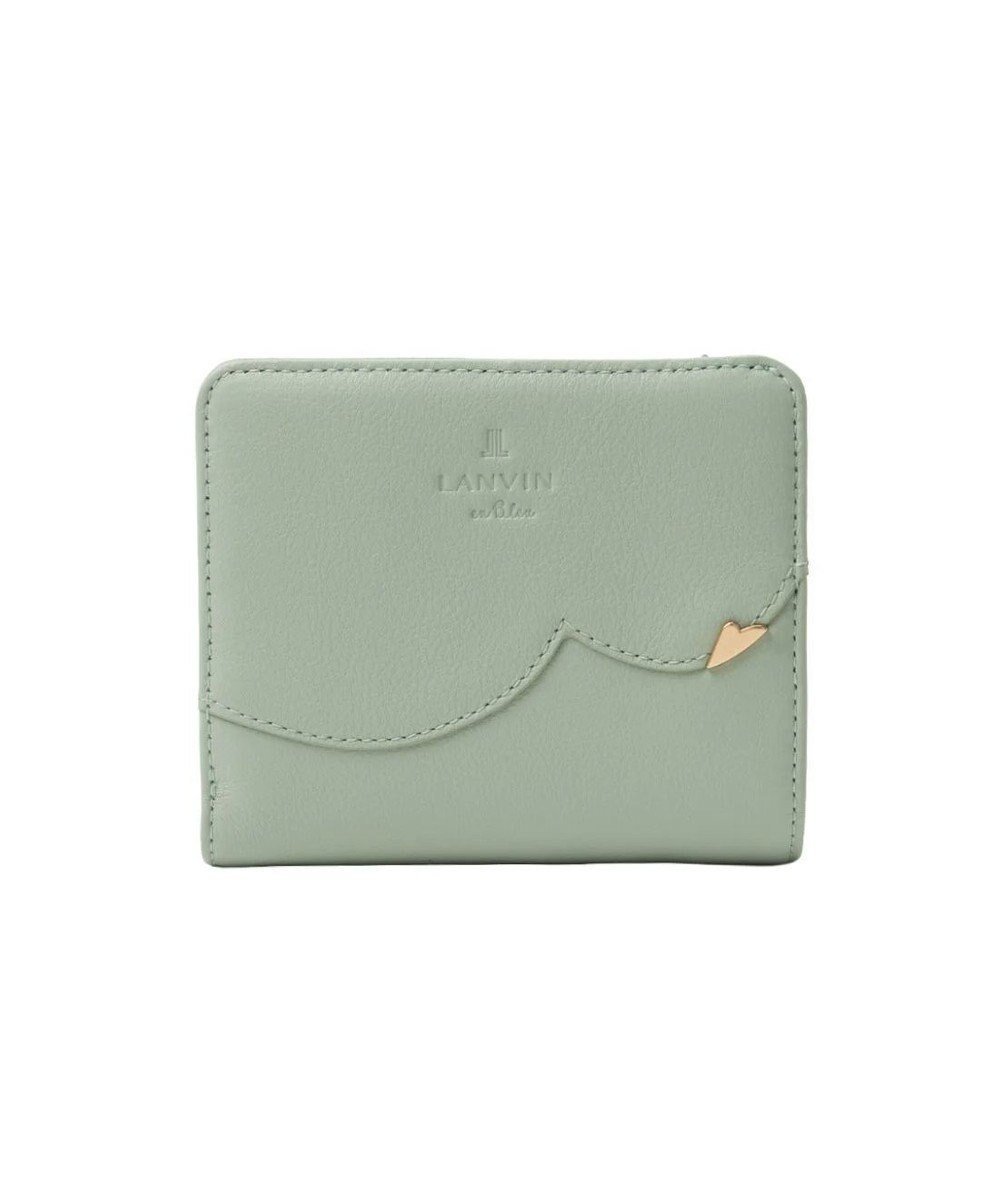 【ランバン オン ブルー/LANVIN en Bleu】のデクール 二つ折りLファスナー財布 インテリア・キッズ・メンズ・レディースファッション・服の通販 founy(ファニー) 　ファッション　Fashion　レディースファッション　Fashion for Women　ミニ財布・二つ折り財布　Wallets & Card Cases　シンプル　Simple, Minimal　スカラップ　Scallop, Scalloped Edge　フラップ　Flap, Flap Pocket　エレガント 上品　Elegant　財布　Wallet, Purse　ミント|ID: prp329100004871256 ipo3291000000036311871