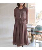 【ティアクラッセ/Tiaclasse】のブラウジングシフォンワンピース モカ|ID: prp329100004871271 ipo3291000000036312051