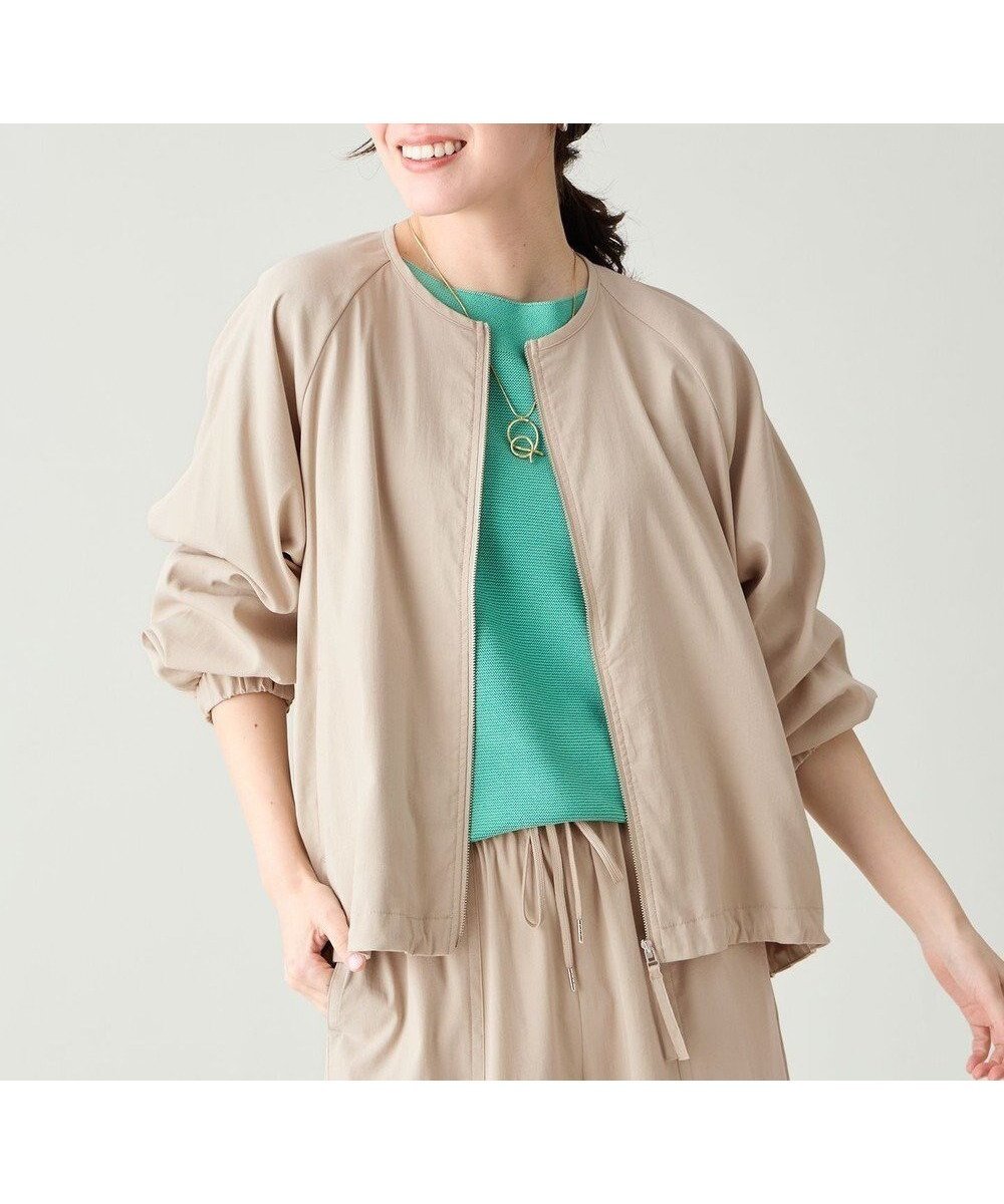 【エニー/ANY】の7daysデイリーリラックスブルゾン インテリア・キッズ・メンズ・レディースファッション・服の通販 founy(ファニー) 　ファッション　Fashion　レディースファッション　Fashion for Women　アウター　Coat / Outerwear Collection　レディースジャケット・軽アウター　Jackets　ブルゾンジャケット・スポーティアウター　Blouson Jackets　春　Spring　カットソー　Cut and Sewn Top　ギャザー　Gathered, Ruffled　ジャケット　Jacket, Outerwear　スピンドル　Spindle, Drawcord　定番　Standard, Basic Item　フェミニン　Feminine, Girly　ブルゾン　Blouson, Bomber Jacket　S/S・春夏　SS, Spring/Summer, Warm Season　おすすめ　Recommended / Our Picks　夏　Summer　ベージュ|ID: prp329100004871272 ipo3291000000036312069