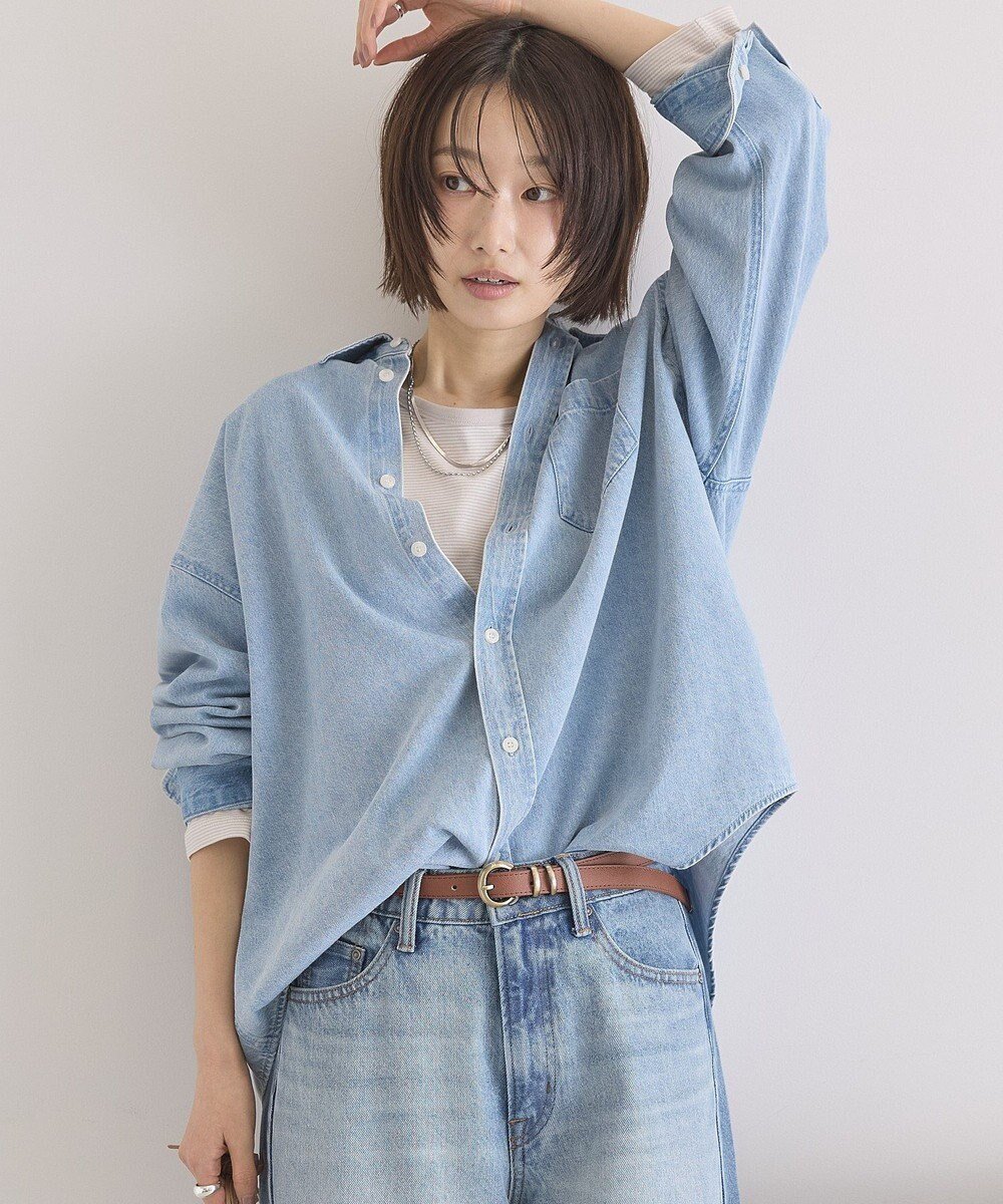 【アメリカンホリック/AMERICAN HOLIC】のアソートデニムシャツ インテリア・キッズ・メンズ・レディースファッション・服の通販 founy(ファニー) ファッション Fashion レディースファッション Fashion for Women トップス・カットソー Cut & Sew Tops シャツ・ブラウス・オフィスカジュアル Elegant Blouses & Button-Ups アメリカン American Style ウォッシュ Washed Finish 春 Spring スタイリッシュ Stylish, Fashionable チェック Check, Plaid, Tartan デニム Denim, Jeans Material トレンド Trend, Trending Now ポケット Pocket, Pocket Detail ミックス Mix, Mixed Style 無地 Plain, Solid Color S/S・春夏 SS, Spring/Summer, Warm Season おすすめ Recommended / Our Picks 夏 Summer 2026年 2026 Light Indigo|ID: prp329100004871286 ipo3291000000036312212