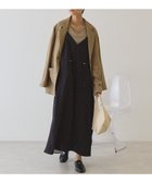 【アメリカンホリック/AMERICAN HOLIC】のサイドシャーリングVネックドットキャミワンピース Black|ID: prp329100004871288 ipo3291000000036312232