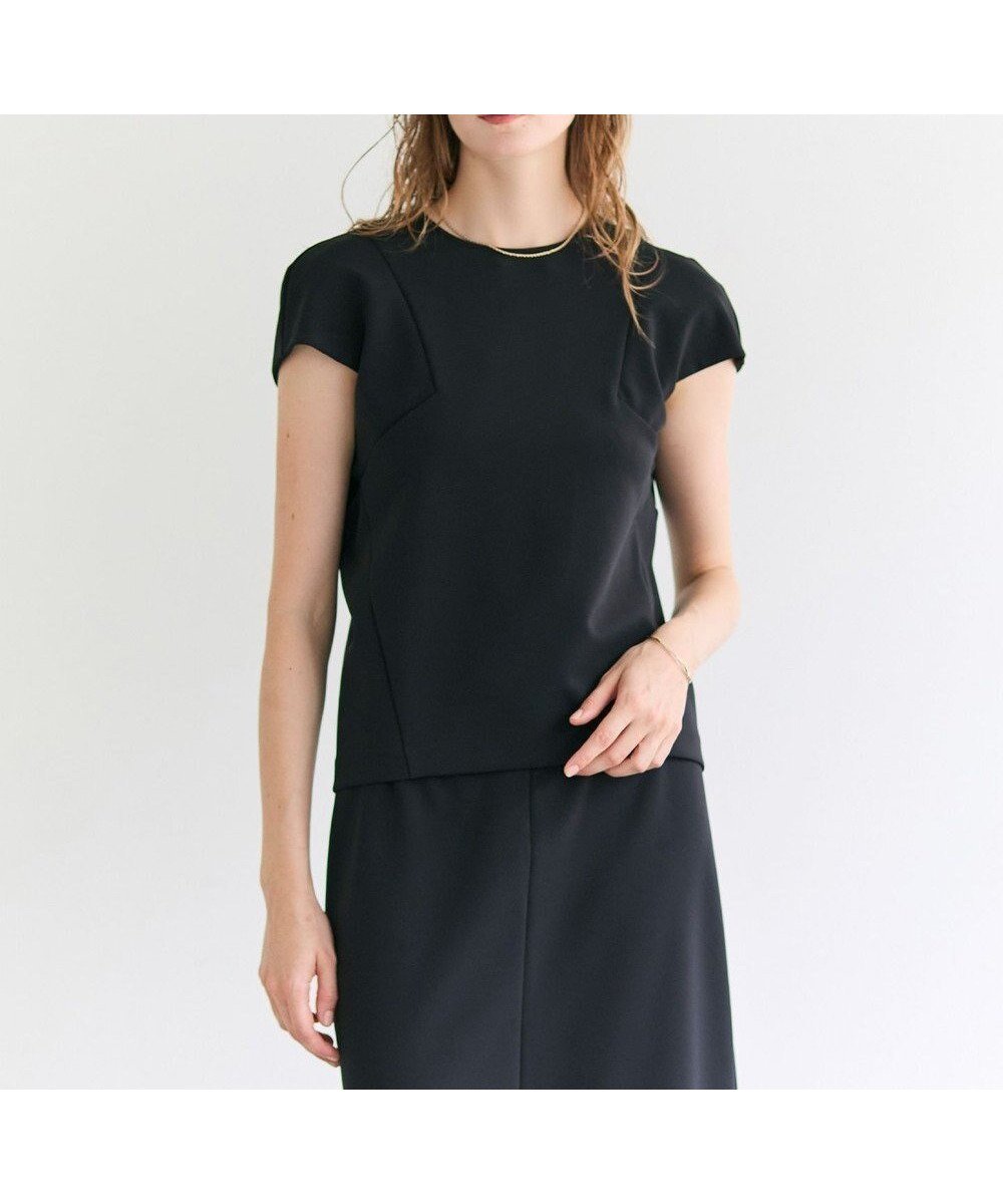 【ベイジ,/BEIGE,】のALTHEA / ジャージーストレッチ トップス インテリア・キッズ・メンズ・レディースファッション・服の通販 founy(ファニー) 　ファッション　Fashion　レディースファッション　Fashion for Women　トップス・カットソー　Cut & Sew Tops　シャツ・ブラウス・オフィスカジュアル　Elegant Blouses & Button-Ups　ロングTシャツ・Tシャツ　Longline T-Shirts & Tees　カットソー・ベーシックTシャツ　Cut-and-Sewn Tops / Stretch Tees & Basics　オケージョン　Occasion Wear　春　Spring　洗える　Machine Washable　カットソー　Cut and Sewn Top　カーゴパンツ　Cargo Pants, Utility Pants　ストレッチ　Stretch, Stretchy Fabric　セットアップ　Set-Up, Coordinated Outfit　デニム　Denim, Jeans Material　パール　Pearl, Pearl Accent　フォルム　Silhouette, Form　半袖　Short Sleeve, Half Sleeve　S/S・春夏　SS, Spring/Summer, Warm Season　夏　Summer　ビジネス 仕事 通勤　Business / Work / Commuting　Black|ID: prp329100004871304 ipo3291000000036312387