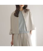 【組曲/KUMIKYOKU】の【先行予約・WEB限定】ライトリネンライクノーカラー ジャケット 人気、トレンドファッション・服の通販 founy(ファニー) ファッション Fashion レディースファッション Fashion for Women アウター Coat / Outerwear Collection レディースジャケット・軽アウター Jackets ノーカラージャケット / シンプル上品コーデ Collarless Jackets 春 Spring ギャザー Gathered, Ruffled コンパクト Compact, Small Size ジャケット Jacket, Outerwear ストレッチ Stretch, Stretchy Fabric セットアップ Set-Up, Coordinated Outfit ネップ Nepp, Slub Yarn フェミニン Feminine, Girly フレア Flare, Flared ポケット Pocket, Pocket Detail リネン Linen, Linen Fabric ワイド Wide, Wide Fit S/S・春夏 SS, Spring/Summer, Warm Season 夏 Summer ビジネス 仕事 通勤 Business / Work / Commuting thumbnail ベージュ系|ID: prp329100004871308 ipo3291000000036312429