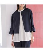 【組曲/KUMIKYOKU】の【先行予約・WEB限定】ライトリネンライクノーカラー ジャケット 人気、トレンドファッション・服の通販 founy(ファニー) ファッション Fashion レディースファッション Fashion for Women アウター Coat / Outerwear Collection レディースジャケット・軽アウター Jackets ノーカラージャケット / シンプル上品コーデ Collarless Jackets 春 Spring ギャザー Gathered, Ruffled コンパクト Compact, Small Size ジャケット Jacket, Outerwear ストレッチ Stretch, Stretchy Fabric セットアップ Set-Up, Coordinated Outfit ネップ Nepp, Slub Yarn フェミニン Feminine, Girly フレア Flare, Flared ポケット Pocket, Pocket Detail リネン Linen, Linen Fabric ワイド Wide, Wide Fit S/S・春夏 SS, Spring/Summer, Warm Season 夏 Summer ビジネス 仕事 通勤 Business / Work / Commuting thumbnail ネイビー系|ID: prp329100004871308 ipo3291000000036312430