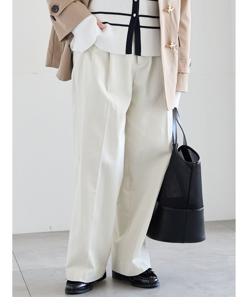 【テチチ/Te chichi】のハイウエストワイドチノパンツ《2026 spring catalog item》 インテリア・キッズ・メンズ・レディースファッション・服の通販 founy(ファニー) 　ファッション　Fashion　レディースファッション　Fashion for Women　パンツ　Pants & Trousers　2026年　2026　おすすめ　Recommended / Our Picks　コンパクト　Compact, Small Size　バランス　Balance, Style Balance　ワイド　Wide, Wide Fit　夏　Summer　S/S・春夏　SS, Spring/Summer, Warm Season　A/W・秋冬　Autumn/Winter　オフホワイト|ID: prp329100004871315 ipo3291000000036312485