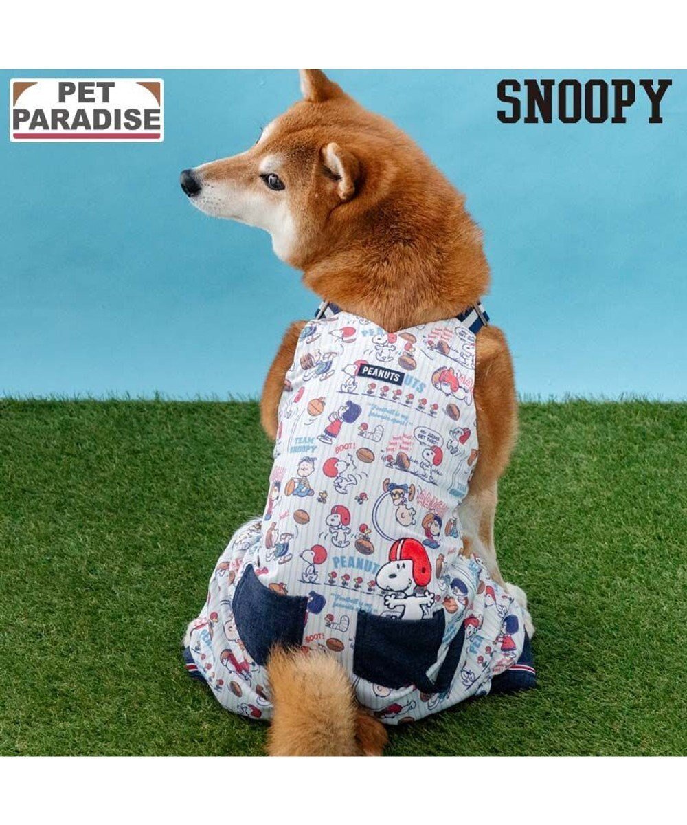 【ペットパラダイス/PET PARADISE / GOODS】のスヌーピー アメフト オーバーオール 中型犬 インテリア・キッズ・メンズ・レディースファッション・服の通販 founy(ファニー) イレギュラー Irregular Design サロペット Overalls, Salopette 夏 Summer 春 Spring S/S・春夏 SS, Spring/Summer, Warm Season 犬 Dog ホーム・キャンプ・アウトドア・お取り寄せ Home Living / Home & Lifestyle / Camping Gear / Outdoor Camping ペットグッズ Pet Supplies ホワイト×ネイビー|ID: prp329100004871624 ipo3291000000036322302