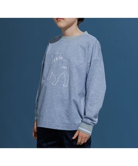 【ジェイ プレス/J.PRESS / KIDS】の【100-130cm】バックブル ラインプリント カットソー 人気、トレンドファッション・服の通販 founy(ファニー) ファッション Fashion キッズファッション Fashion for Kids トップス・カットソー Cut & Sew Tops 春 Spring カットソー Cut and Sewn Top スマホ Smartphone, Mobile Device デニム Denim, Jeans Material トレンド Trend, Trending Now 人気 Popular, Best Seller 長袖 Long Sleeve, Full Sleeve プリント Print, Printed Pattern ベーシック Basic, Essential モチーフ Motif, Design Theme リラックス Relax, Relaxed Fit ワンポイント One Point, Statement Accent S/S・春夏 SS, Spring/Summer, Warm Season 夏 Summer 2026年 2026 |ID:prp329100004871629