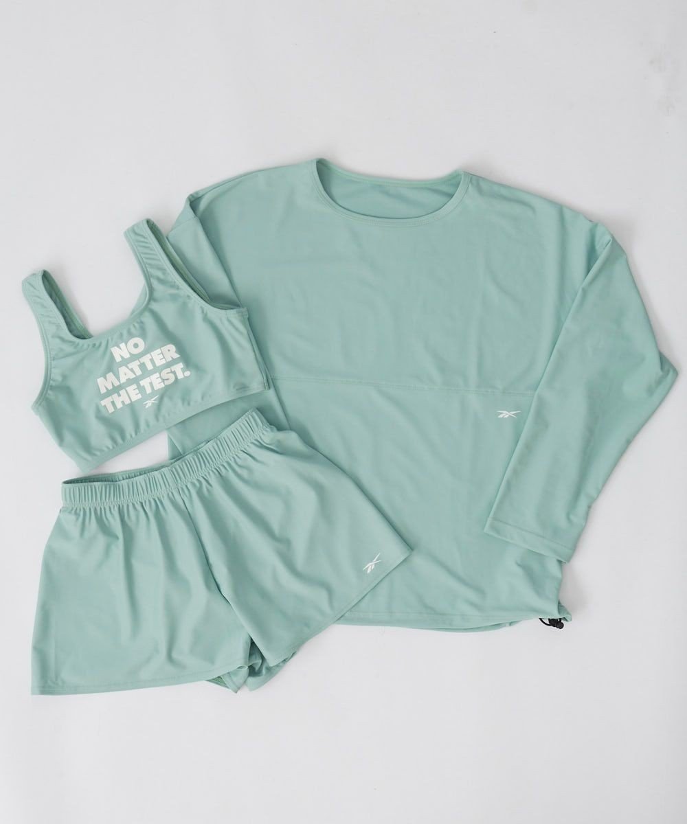 【その他のブランド/Other】の【Reebok】2WAYラッシュ水着セパ3点セット水着 インテリア・キッズ・メンズ・レディースファッション・服の通販 founy(ファニー) 　ファッション　Fashion　キッズファッション　Fashion for Kids　春　Spring　コレクション　Collection, Seasonal Line　シューズ　Shoes, Footwear　スニーカー　Sneakers, Trainers　スポーツ　Sports, Activewear　水着　Swimsuit, Swimwear　リラックス　Relax, Relaxed Fit　S/S・春夏　SS, Spring/Summer, Warm Season　夏　Summer　カーキ|ID: prp329100004871633 ipo3291000000036322330