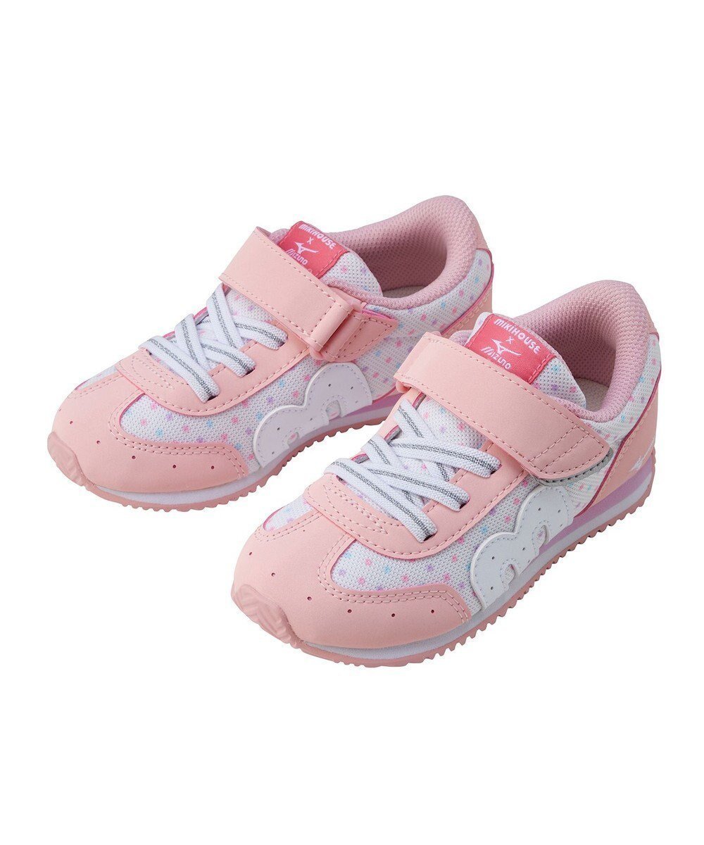 【ミキハウスホットビスケッツ/MIKI HOUSE HOT BISCUITS / KIDS】の【WEB限定】【16-21cm】ミズノコラボ キッズシューズ【WebLimited】 人気、トレンドファッション・服の通販 founy(ファニー) 　ファッション　Fashion　キッズファッション　Fashion for Kids　インソール　Shoe Insole　シューズ　Shoes, Footwear　スニーカー　Sneakers, Trainers　人気　Popular, Best Seller　プリント　Print, Printed Pattern　メッシュ　Mesh, Net Fabric　おすすめ　Recommended / Our Picks　 other-1|ID: prp329100004871652 ipo3291000000036322382