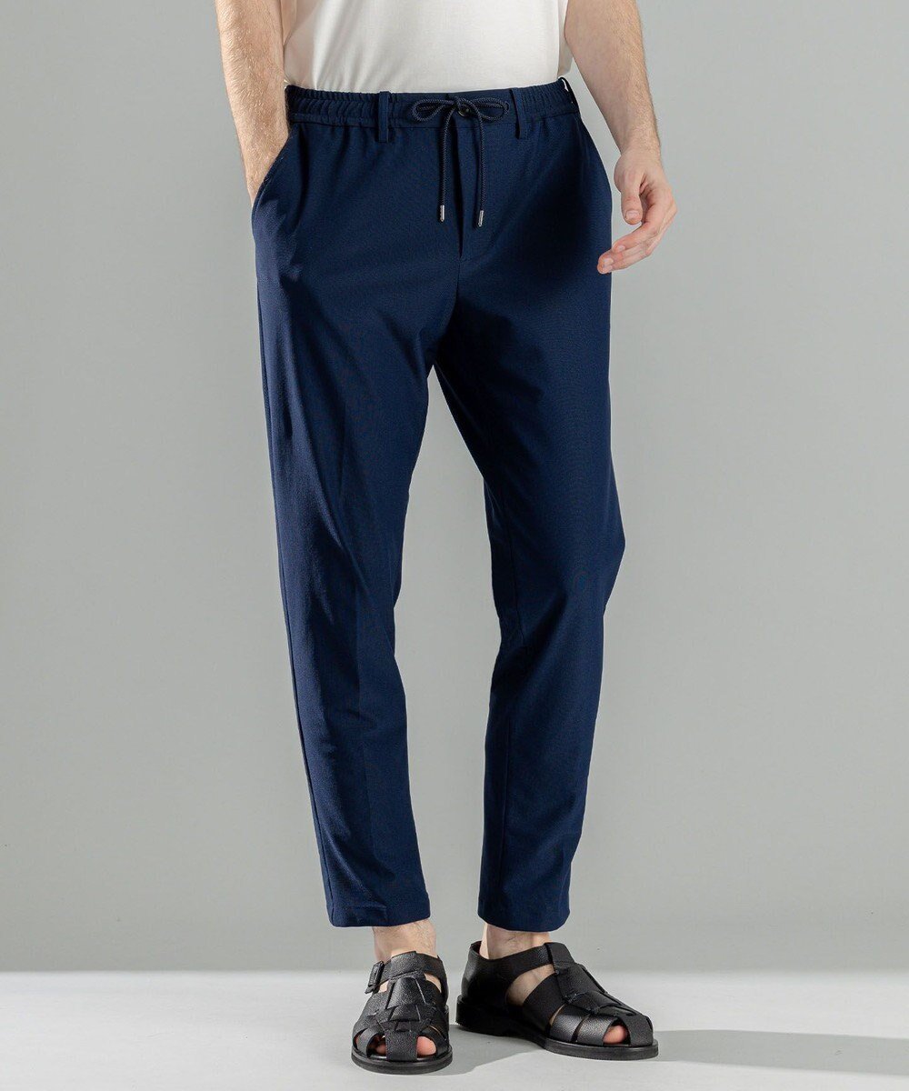 【ジョゼフ オム/JOSEPH HOMME / MEN】の新素材【抜群の通気性/360度ストレッチ】エアトールストレッチ ドロスト付テーパードパンツ/ PEGG CONVERTIBLE インテリア・キッズ・メンズ・レディースファッション・服の通販 founy(ファニー) ファッション Fashion メンズファッション Fashion for Men ボトムス Bottoms ストレッチ Stretch, Stretchy Fabric セットアップ Set-Up, Coordinated Outfit テーパード Tapered, Tapered Pants ドローコード Drawcord, Drawstring Cord ポケット Pocket, Pocket Detail メッシュ Mesh, Net Fabric ループ Loop, Loop Knit レギュラー Regular, Standard Fit 夏 Summer 春 Spring S/S・春夏 SS, Spring/Summer, Warm Season ネイビー系|ID: prp329100004871675 ipo3291000000036322463
