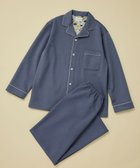 【ウンナナクール/une nana cool / MEN】の【綿混】ハイゲージダブルエアー メンズ長袖開襟 MADE WITH LIBERTY FABRIC 人気、トレンドファッション・服の通販 founy(ファニー) ファッション Fashion メンズファッション Fashion for Men 秋 Autumn 長袖 Long Sleeve, Full Sleeve バランス Balance, Style Balance パイピング Piping, Trim Design パジャマ Pajamas, Sleepwear プリント Print, Printed Pattern ボトム Bottoms, Lower Wear ポケット Pocket, Pocket Detail メンズ Men's, Menswear リラックス Relax, Relaxed Fit おすすめ Recommended / Our Picks thumbnail ブルー|ID: prp329100004871691 ipo3291000000036322521