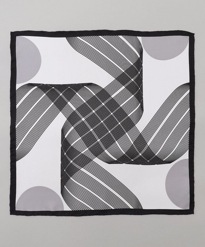 【五大陸/gotairiku / MEN】の首にも巻ける【2WAY/日本製】シルク100% ポケットチーフ(幾何学柄) インテリア・キッズ・メンズ・レディースファッション・服の通販 founy(ファニー) https://founy.com/ ファッション Fashion メンズファッション Fashion for Men アクセサリー Fashion Accessories シルク Silk, 100% Silk スーツ Suit, Formalwear プリント Print, Printed Pattern ポケット Pocket, Pocket Detail 日本製 Made In Japan |ID: prp329100004871694 ipo3291000000036322538