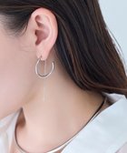 【フィービィー/phoebe】の【金属アレルギー対応】2wayウェーブラインフープピアス シルバー/ニッケルフリー シルバー|ID: prp329100004871709 ipo3291000000036322591