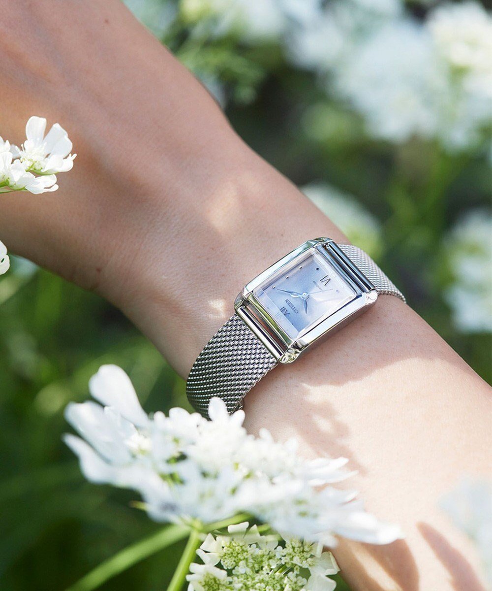 【シチズン/CITIZEN】の【光発電エコ・ドライブ】ハンサムなスクエアケース 替えバンド付き シルバー ブルー 人気、トレンドファッション・服の通販 founy(ファニー) 　ファッション　Fashion　レディースファッション　Fashion for Women　エレガント 上品　Elegant　腕時計　Wristwatch　ガラス　Glass, Glassware　シェイプ　Shape, Slim Fit　シルバー　Silver, Metallic Silver　スクエア　Square, Square Shape　時計　Watch, Wristwatch　メッシュ　Mesh, Net Fabric　モダン　Modern, Contemporary　 other-1|ID: prp329100004871711 ipo3291000000036322596