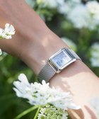 【シチズン/CITIZEN】の【光発電エコ・ドライブ】ハンサムなスクエアケース 替えバンド付き シルバー ブルー シルバー|ID: prp329100004871711 ipo3291000000036322597