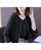 【ティアクラッセ/Tiaclasse】のシアーラウンドネックブルゾン 人気、トレンドファッション・服の通販 founy(ファニー) ファッション Fashion レディースファッション Fashion for Women アウター Coat / Outerwear Collection レディースジャケット・軽アウター Jackets ブルゾンジャケット・スポーティアウター Blouson Jackets インナー Innerwear ギャザー Gathered, Ruffled シアー Sheer, See-Through シルバー Silver, Metallic Silver ジャケット Jacket, Outerwear トレンド Trend, Trending Now ブルゾン Blouson, Bomber Jacket ポケット Pocket, Pocket Detail ラウンド Round, Round Neck 夏 Summer 春 Spring S/S・春夏 SS, Spring/Summer, Warm Season 秋 Autumn thumbnail ブラック|ID: prp329100004871733 ipo3291000000036322717