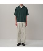 【エイトン/ATON】のFINE ICE COTTON スキッパーポロセーター - UNISEX 人気、トレンドファッション・服の通販 founy(ファニー) ファッション Fashion レディースファッション Fashion for Women トップス・カットソー Cut & Sew Tops ニット Knit Tops & Sweaters ユニセックス Unisex, Genderless カットソー Cut and Sewn Top カーディガン Cardigan, Knitwear セーター Sweater, Knitwear リラックス Relax, Relaxed Fit 夏 Summer 春 Spring S/S・春夏 SS, Spring/Summer, Warm Season thumbnail GREEN|ID: prp329100004871747 ipo3291000000036322773