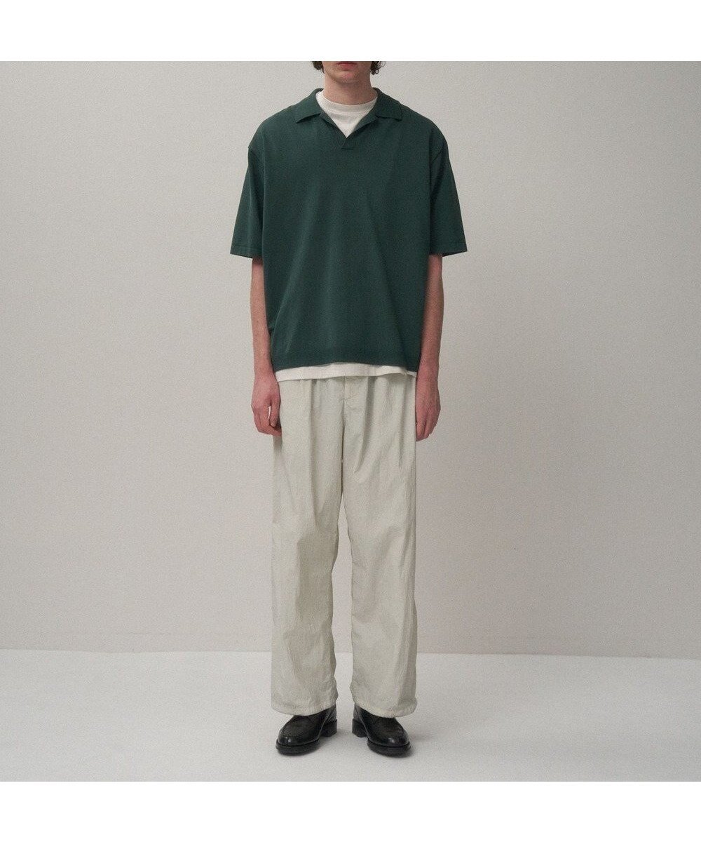 【エイトン/ATON】のFINE ICE COTTON スキッパーポロセーター - UNISEX インテリア・キッズ・メンズ・レディースファッション・服の通販 founy(ファニー) ファッション Fashion レディースファッション Fashion for Women トップス・カットソー Cut & Sew Tops ニット Knit Tops & Sweaters ユニセックス Unisex, Genderless カットソー Cut and Sewn Top カーディガン Cardigan, Knitwear セーター Sweater, Knitwear リラックス Relax, Relaxed Fit 夏 Summer 春 Spring S/S・春夏 SS, Spring/Summer, Warm Season GREEN|ID: prp329100004871747 ipo3291000000036322773