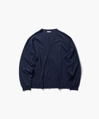 【エイトン/ATON】のFINE ICE COTTON Vネックカーディガン - UNISEX NAVY|ID: prp329100004871748 ipo3291000000036322778
