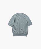 【エイトン/ATON】のHIGH TWIST COTTON クルーネックセーター 人気、トレンドファッション・服の通販 founy(ファニー) ファッション Fashion レディースファッション Fashion for Women トップス・カットソー Cut & Sew Tops ニット Knit Tops & Sweaters ギャザー Gathered, Ruffled セーター Sweater, Knitwear テーパード Tapered, Tapered Pants ドレープ Drape, Draping Fabric 吸水 Absorbent, Quick-Dry 夏 Summer 春 Spring S/S・春夏 SS, Spring/Summer, Warm Season 洗える Machine Washable thumbnail BLUE GRAY|ID: prp329100004871749 ipo3291000000036322780