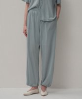 【エイトン/ATON】のHIGH TWIST COTTON ワイドイージーパンツ 人気、トレンドファッション・服の通販 founy(ファニー) ファッション Fashion レディースファッション Fashion for Women パンツ Pants & Trousers ギャザー Gathered, Ruffled ストレート Straight, Straight Cut ドレープ Drape, Draping Fabric ポケット Pocket, Pocket Detail リラックス Relax, Relaxed Fit ワイド Wide, Wide Fit 吸水 Absorbent, Quick-Dry 夏 Summer 春 Spring S/S・春夏 SS, Spring/Summer, Warm Season 洗える Machine Washable |ID:prp329100004871750