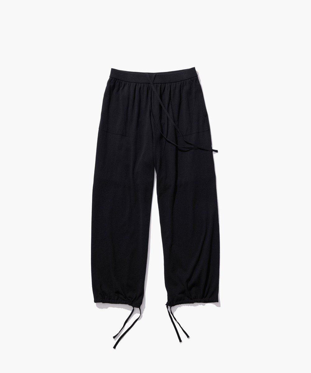 【エイトン/ATON】のHIGH TWIST COTTON ワイドイージーパンツ インテリア・キッズ・メンズ・レディースファッション・服の通販 founy(ファニー) ファッション Fashion レディースファッション Fashion for Women パンツ Pants & Trousers ギャザー Gathered, Ruffled ストレート Straight, Straight Cut ドレープ Drape, Draping Fabric ポケット Pocket, Pocket Detail リラックス Relax, Relaxed Fit ワイド Wide, Wide Fit 吸水 Absorbent, Quick-Dry 夏 Summer 春 Spring S/S・春夏 SS, Spring/Summer, Warm Season 洗える Machine Washable BLACK|ID: prp329100004871750 ipo3291000000036322786