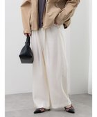 【テチチ/Te chichi】のシャイニーワイドパンツ(セットアップ可) オフホワイト|ID: prp329100004871755 ipo3291000000036322800