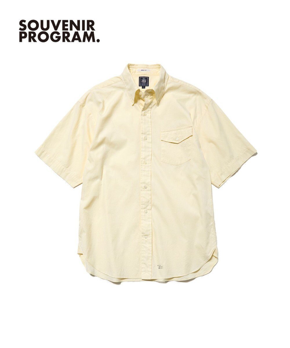【ジェイ プレス/J.PRESS / MEN】の【J.PRESS ORIGINALS】【UNISEX】Oxford Half Sleeve Shirt / B.D. / Baggy-Fit インテリア・キッズ・メンズ・レディースファッション・服の通販 founy(ファニー) 　ファッション　Fashion　レディースファッション　Fashion for Women　トップス・カットソー　Cut & Sew Tops　シャツ・ブラウス・オフィスカジュアル　Elegant Blouses & Button-Ups　ユニセックス　Unisex, Genderless　シンプル　Simple, Minimal　フラップ　Flap, Flap Pocket　ポケット　Pocket, Pocket Detail　エレガント 上品　Elegant　夏　Summer　定番　Standard, Basic Item　春　Spring　S/S・春夏　SS, Spring/Summer, Warm Season　イエロー系|ID: prp329100004871763 ipo3291000000036322823