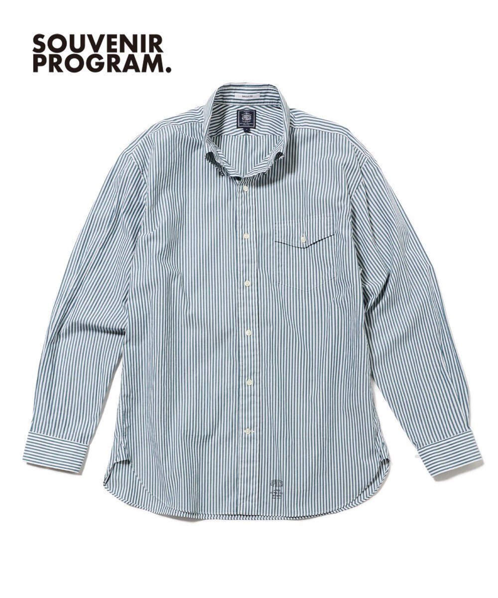 【ジェイ プレス/J.PRESS / MEN】の【J.PRESS ORIGINALS】【UNISEX】Cotton Broad Cloth Shirt / B.D. / Baggy-Fit インテリア・キッズ・メンズ・レディースファッション・服の通販 founy(ファニー) ファッション Fashion レディースファッション Fashion for Women トップス・カットソー Cut & Sew Tops シャツ・ブラウス・オフィスカジュアル Elegant Blouses & Button-Ups シンプル Simple, Minimal ドレス Dress, One-Piece 定番 Standard, Basic Item フィット Fit, Slim Fit フラップ Flap, Flap Pocket ブロード Broadcloth, Fine Cotton ポケット Pocket, Pocket Detail ユニセックス Unisex, Genderless リラックス Relax, Relaxed Fit A/W・秋冬 Autumn/Winter S/S・春夏 SS, Spring/Summer, Warm Season 夏 Summer エレガント 上品 Elegant グリーン系1|ID: prp329100004871765 ipo3291000000036322831
