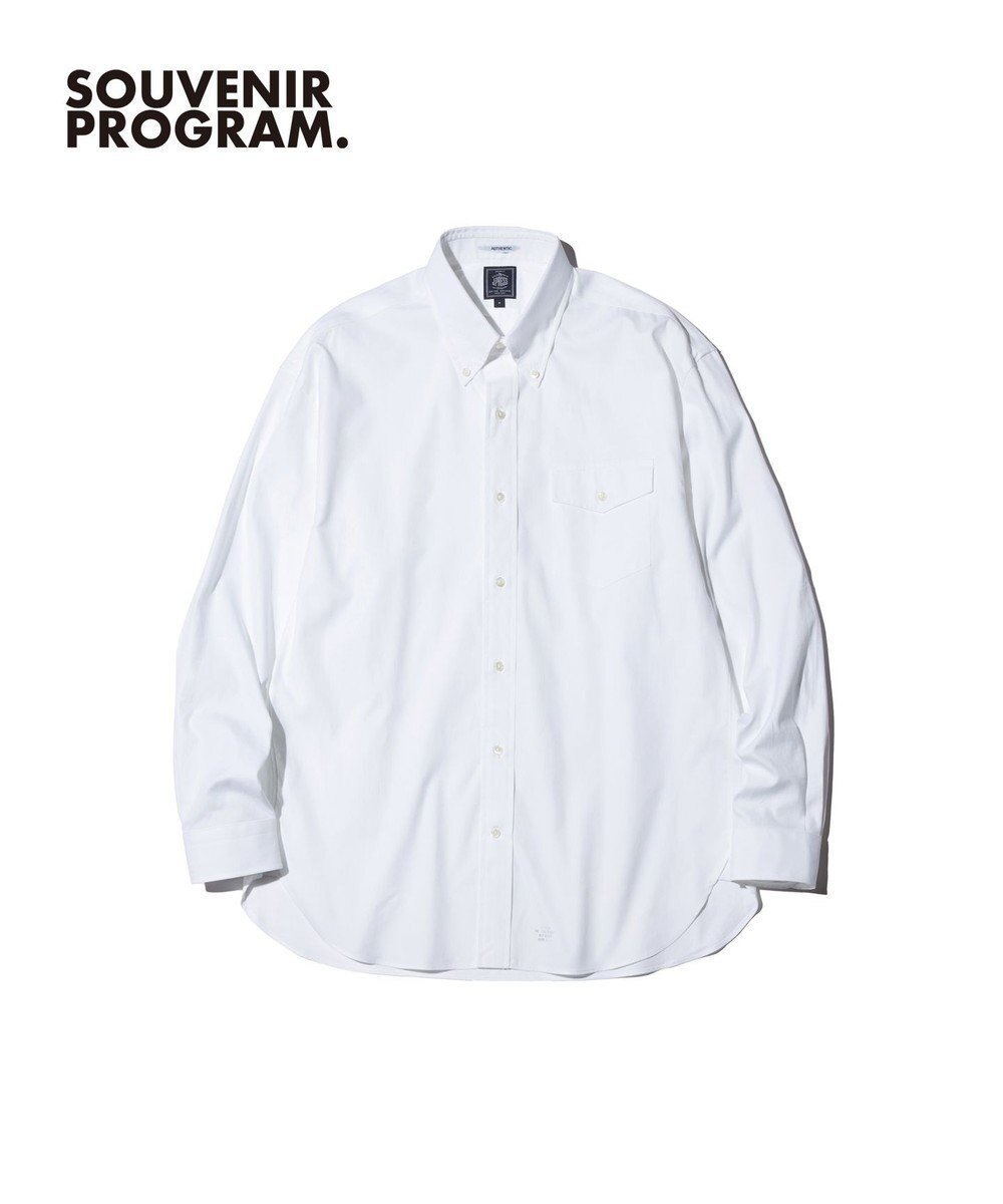 【ジェイ プレス/J.PRESS / MEN】の【J.PRESS ORIGINALS】【UNISEX】Pin Oxford Shirt / B.D. / Baggy-Fit インテリア・キッズ・メンズ・レディースファッション・服の通販 founy(ファニー) 　ファッション　Fashion　レディースファッション　Fashion for Women　トップス・カットソー　Cut & Sew Tops　シャツ・ブラウス・オフィスカジュアル　Elegant Blouses & Button-Ups　ユニセックス　Unisex, Genderless　シンプル　Simple, Minimal　フラップ　Flap, Flap Pocket　ポケット　Pocket, Pocket Detail　エレガント 上品　Elegant　夏　Summer　定番　Standard, Basic Item　春　Spring　S/S・春夏　SS, Spring/Summer, Warm Season　ホワイト系|ID: prp329100004871768 ipo3291000000036322841