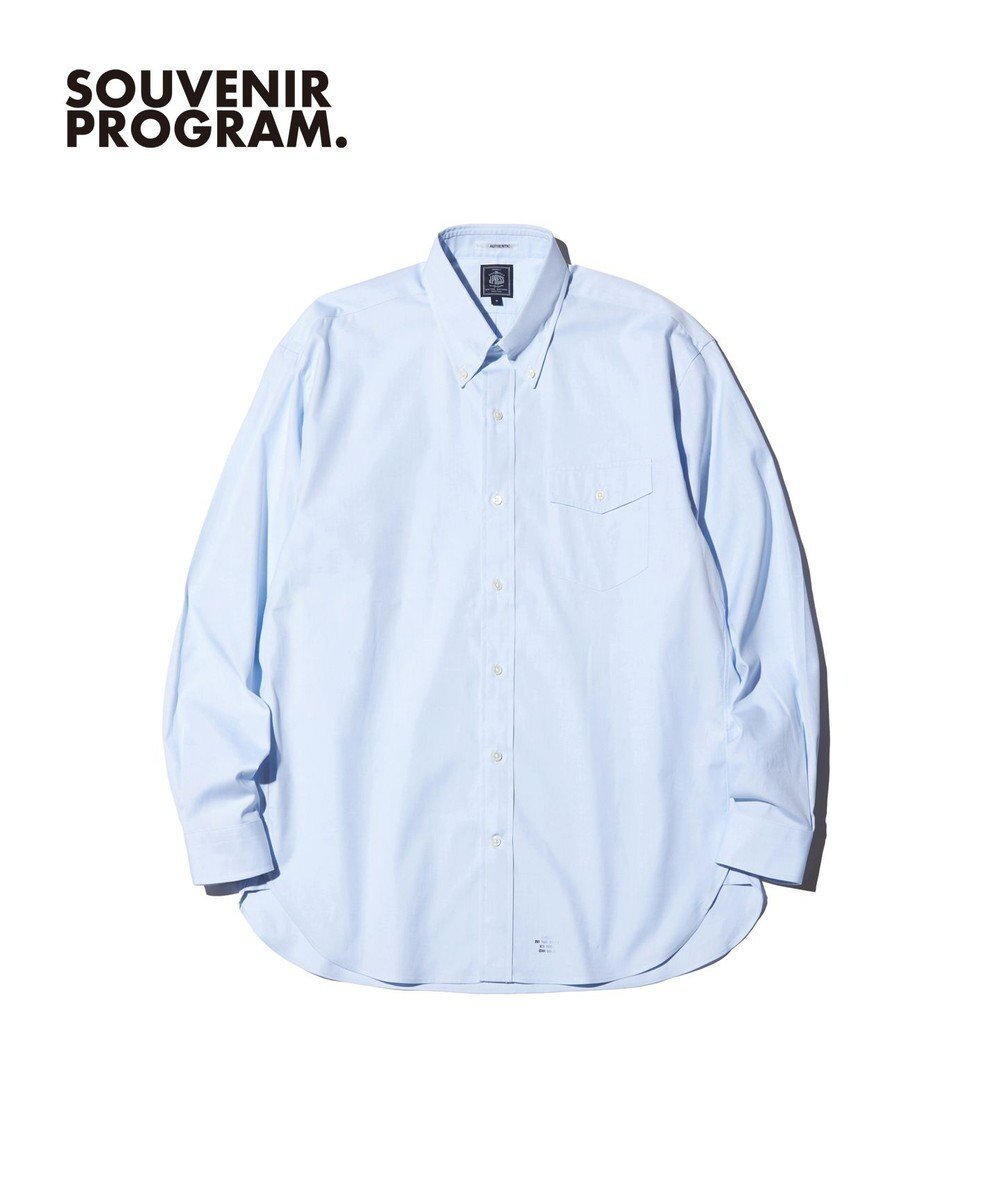 【ジェイ プレス/J.PRESS / MEN】の【J.PRESS ORIGINALS】【UNISEX】Pin Oxford Shirt / B.D. / Baggy-Fit インテリア・キッズ・メンズ・レディースファッション・服の通販 founy(ファニー) 　ファッション　Fashion　レディースファッション　Fashion for Women　トップス・カットソー　Cut & Sew Tops　シャツ・ブラウス・オフィスカジュアル　Elegant Blouses & Button-Ups　ユニセックス　Unisex, Genderless　シンプル　Simple, Minimal　フラップ　Flap, Flap Pocket　ポケット　Pocket, Pocket Detail　エレガント 上品　Elegant　夏　Summer　定番　Standard, Basic Item　春　Spring　S/S・春夏　SS, Spring/Summer, Warm Season　サックスブルー系|ID: prp329100004871768 ipo3291000000036322842
