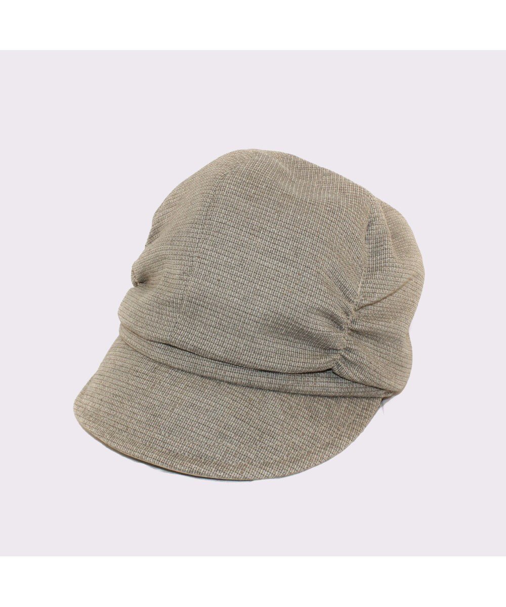 【アトレナ/ATRENA】のWind Tweedキャスジョッキー インテリア・キッズ・メンズ・レディースファッション・服の通販 founy(ファニー) 　ファッション　Fashion　レディースファッション　Fashion for Women　キャップ&ハット　Hats & Caps　キャスケット　Casquette, Newsboy Cap　シャーリング　Shirring, Ruched　フィット　Fit, Slim Fit　フロント　Front, Front Design　帽子　Hat, Headwear　ワイド　Wide, Wide Fit　夏　Summer　グレージュ|ID: prp329100004871776 ipo3291000000036322870