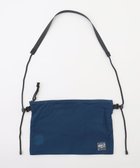 【ジョセフ アブード マウンテン/JOSEPH ABBOUD MOUNTAIN】の【軽量/ECO撥水/小さくたためる】ナイロンフライリップサコッシュ ダルブルー系|ID: prp329100004871784 ipo3291000000036322895