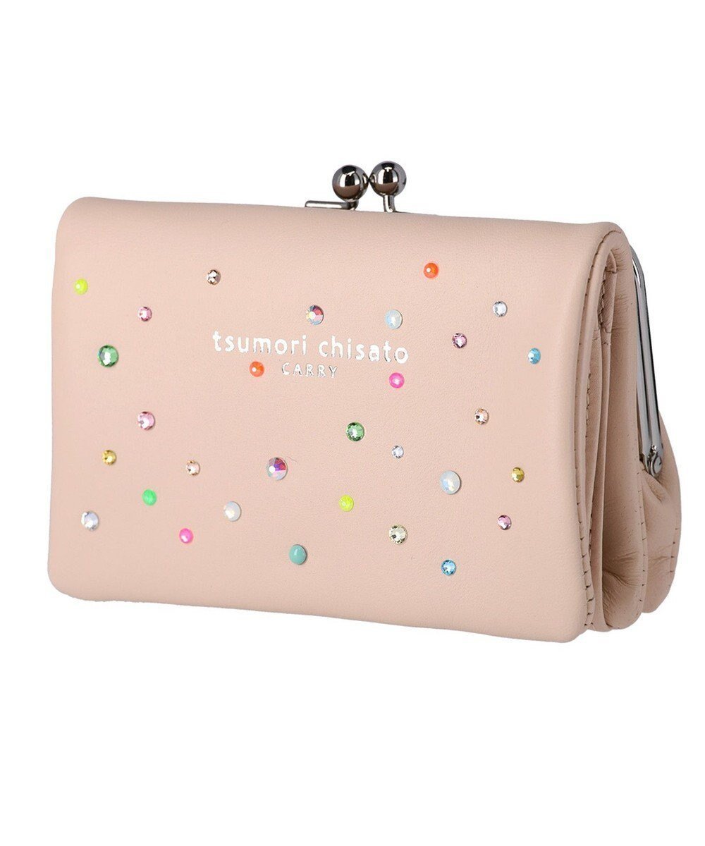 【ツモリチサト キャリー/tsumori chisato CARRY】のキラキラ石 がま口 2つ折り財布 インテリア・キッズ・メンズ・レディースファッション・服の通販 founy(ファニー) ファッション Fashion レディースファッション Fashion for Women ミニ財布・二つ折り財布 Wallets & Card Cases イタリア Italy エレガント 上品 Elegant 財布 Wallet, Purse ベージュ|ID: prp329100004871786 ipo3291000000036322903