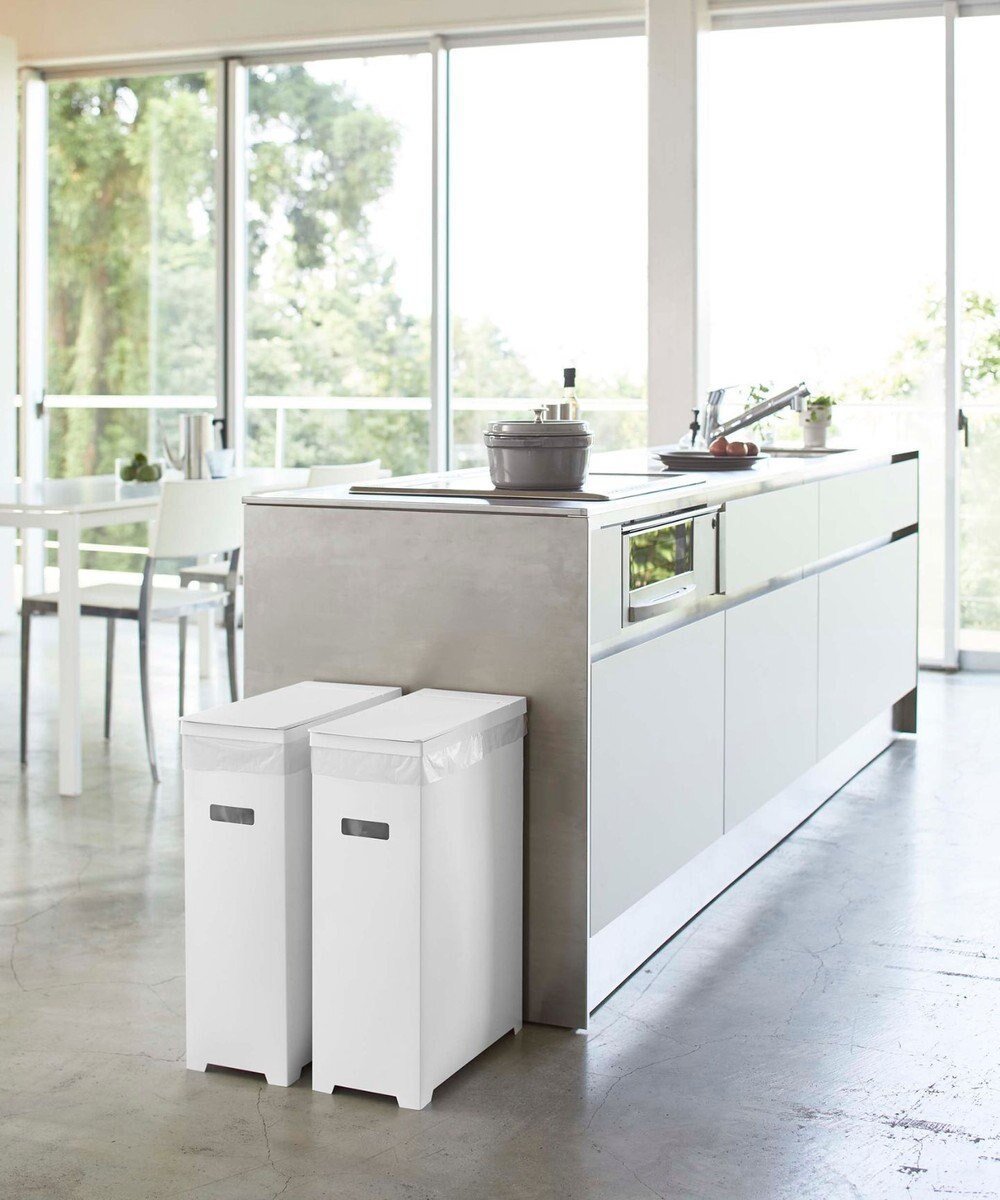 【タワー/tower】のスリム蓋付きゴミ箱 タワー 2個組 ホワイト 人気、トレンドファッション・服の通販 founy(ファニー) 　ファッション　Fashion　レディースファッション　Fashion for Women　アウトドア　Outdoor Clothing　スリム　Slim, Slim Fit　 other-1|ID: prp329100004871798 ipo3291000000036322941