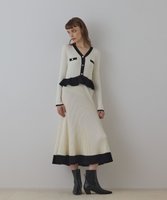 【グレース コンチネンタル/GRACE CONTINENTAL】のバイカラーニットワンピース 人気、トレンドファッション・服の通販 founy(ファニー) ファッション Fashion レディースファッション Fashion for Women ワンピース Dresses ニットワンピース Knit Dresses コンシャス Conscious, Bodycon フリル Frill, Ruffle ペプラム Peplum, Flared Hem マーメイド Mermaid, Fishtail Silhouette A/W・秋冬 Autumn/Winter おすすめ Recommended / Our Picks エレガント 上品 Elegant |ID:prp329100004871814