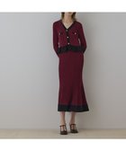 【グレース コンチネンタル/GRACE CONTINENTAL】のバイカラーニットワンピース ボルドー|ID: prp329100004871814 ipo3291000000036323064