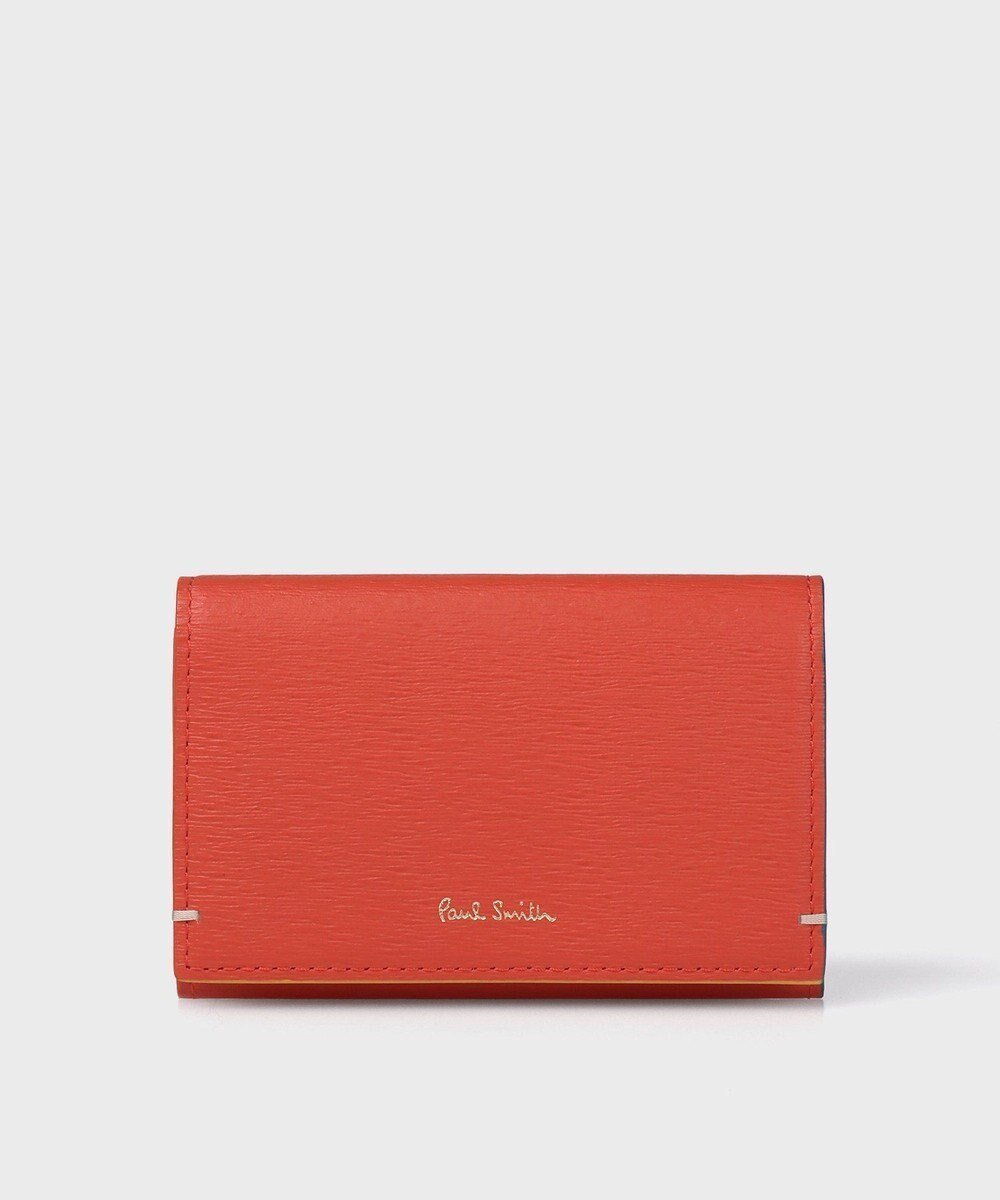 【ポール スミス/Paul Smith】のカラードエッジ 名刺入れ インテリア・キッズ・メンズ・レディースファッション・服の通販 founy(ファニー) 　ファッション　Fashion　レディースファッション　Fashion for Women　ミニ財布・二つ折り財布　Wallets & Card Cases　カードケース/名刺入れ　Card Holders & Business Cases　財布　Wallet, Purse　プリント　Print, Printed Pattern　ポケット　Pocket, Pocket Detail　レッド|ID: prp329100004871836 ipo3291000000036323186