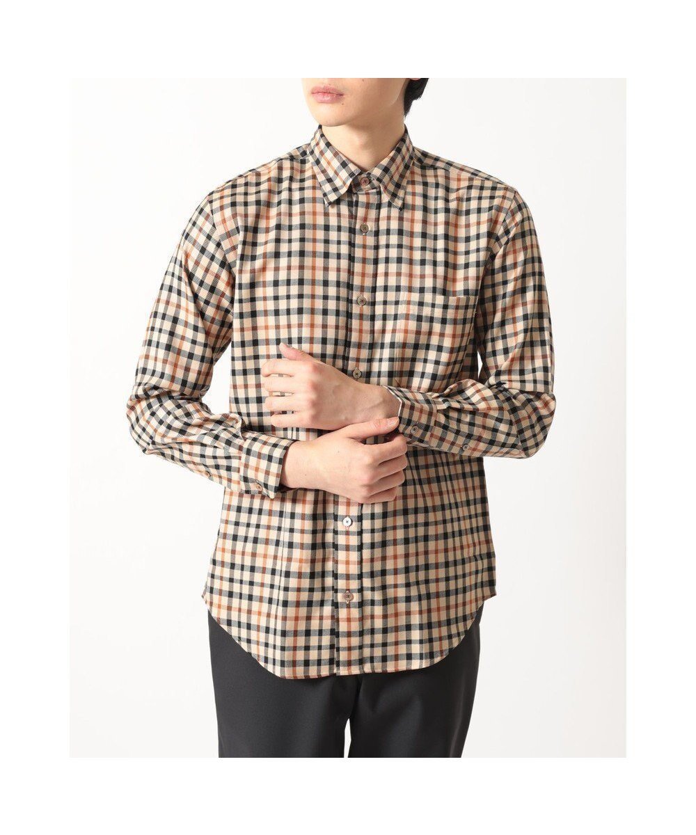 【ダックス/DAKS / MEN】のウールチェック 隠しボタンダウンシャツ インテリア・キッズ・メンズ・レディースファッション・服の通販 founy(ファニー) ファッション Fashion メンズファッション Fashion for Men トップス・カットソー Cut & Sew Tops メンズシャツ Shirts チェック Check, Plaid, Tartan エレガント 上品 Elegant 夏 Summer 定番 Standard, Basic Item S/S・春夏 SS, Spring/Summer, Warm Season A/W・秋冬 Autumn/Winter ハウスチェック|ID: prp329100004871965 ipo3291000000036326702