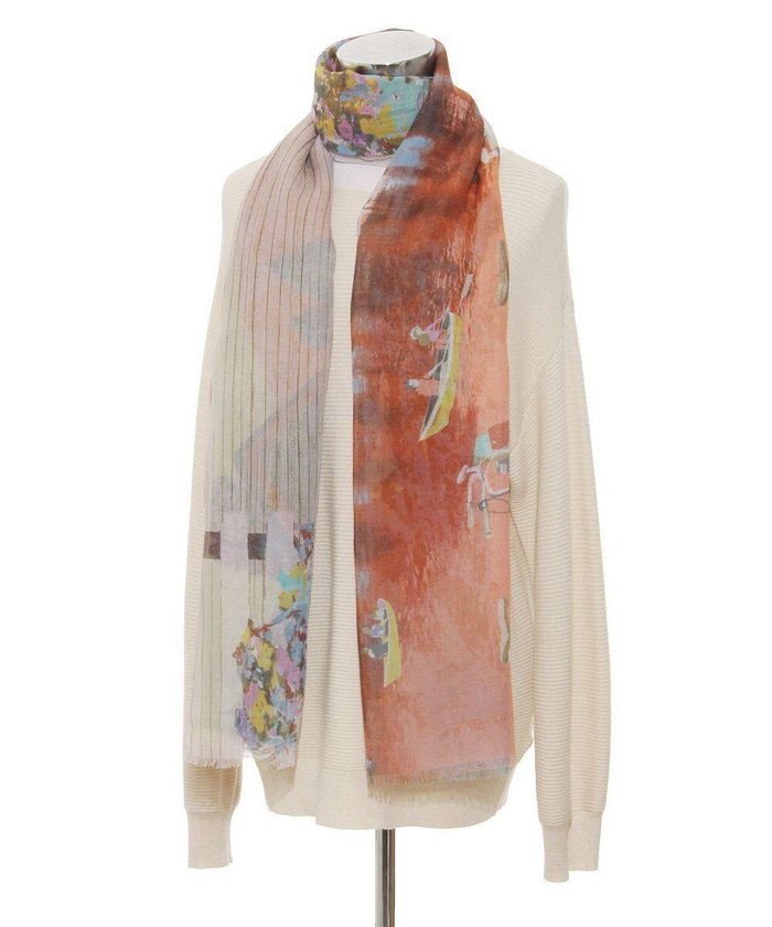 【ムーンバット/MOONBAT】のハナト (Hanato) シルクコットンストール レイクサイド 197cm×70cm インテリア・キッズ・メンズ・レディースファッション・服の通販 founy(ファニー) https://founy.com/ ファッション Fashion レディースファッション Fashion for Women カラフル Colorful Design ショール Shawl, Wrap シルク Silk, 100% Silk ストール Stole, Wrap 夏 Summer 春 Spring S/S・春夏 SS, Spring/Summer, Warm Season |ID: prp329100004871980 ipo3291000000036326782