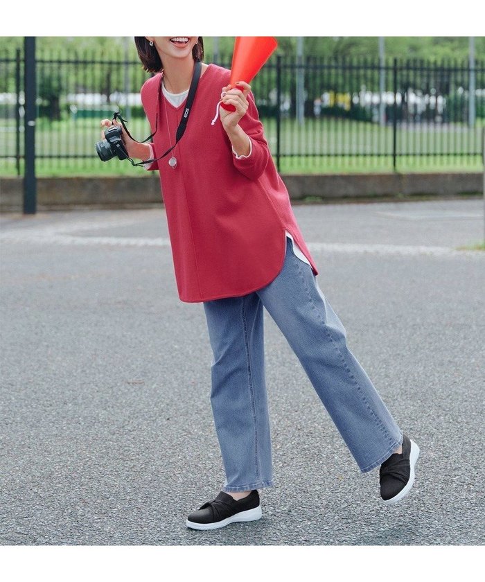 【ティアクラッセ/Tiaclasse】の【安田美沙子さん/小倉優子さん着用】ストレッチワイドデニム インテリア・キッズ・メンズ・レディースファッション・服の通販 founy(ファニー) https://founy.com/ ファッション Fashion レディースファッション Fashion for Women パンツ Pants & Trousers デニムパンツ・ジーンズ・美脚デニム Denim Jeans & Pants アクセサリー Fashion Accessories インディゴ Indigo Denim ウォッシャブル Machine Washable ウォッシュ Washed Finish 洗える Machine Washable シューズ Shoes, Footwear ストレッチ Stretch, Stretchy Fabric デニム Denim, Jeans Material トレンド Trend, Trending Now フィット Fit, Slim Fit フェミニン Feminine, Girly ベーシック Basic, Essential ポケット Pocket, Pocket Detail ユーズド Used, Vintage-Look 楽ちん Easy Fit, Comfortable ワイド Wide, Wide Fit A/W・秋冬 Autumn/Winter S/S・春夏 SS, Spring/Summer, Warm Season 再入荷 Restock / Back in Stock おすすめ Recommended / Our Picks 夏 Summer エレガント 上品 Elegant 新作・新入荷 New Arrivals / New In |ID: prp329100004871983 ipo3291000000036326790