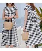 【ティアクラッセ/Tiaclasse】の【2WAY・洗える】ウエストリボンフレンチスリーブマキシワンピース ブラック|ID: prp329100004871984 ipo3291000000036326794