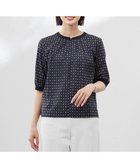 【ジェイ プレス/J.PRESS】の【洗える】ジオメトリックプリント ブラウス 人気、トレンドファッション・服の通販 founy(ファニー) ファッション Fashion レディースファッション Fashion for Women トップス・カットソー Cut & Sew Tops シャツ・ブラウス・オフィスカジュアル Elegant Blouses & Button-Ups インナー Innerwear ウォッシャブル Machine Washable 春 Spring 洗える Machine Washable カフス Cuff Design クラシック Classic, Timeless Style セットアップ Set-Up, Coordinated Outfit プリント Print, Printed Pattern 無地 Plain, Solid Color S/S・春夏 SS, Spring/Summer, Warm Season 夏 Summer エレガント 上品 Elegant thumbnail ネイビー系|ID: prp329100004871987 ipo3291000000036326813