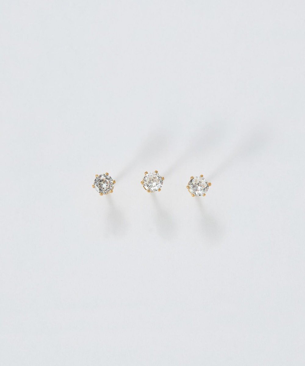 【フィービィー/phoebe】の【金属アレルギー対応】3setビジューピアス ゴールド/サージカルステンレス 人気、トレンドファッション・服の通販 founy(ファニー) 　ファッション　Fashion　レディースファッション　Fashion for Women　アクセサリー　Fashion Accessories　ビジュー　Bijou, Jewel-like Accent　フィット　Fit, Slim Fit　 other-1|ID: prp329100004872002 ipo3291000000036326899