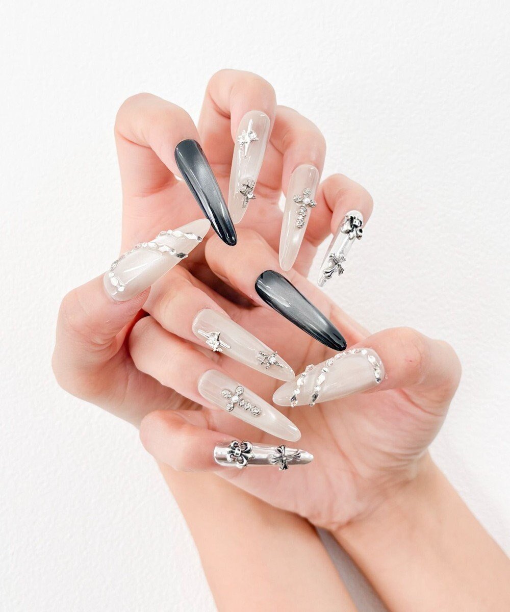 【ウィゴー/WEGO】のデザインデコネイルチップ インテリア・キッズ・メンズ・レディースファッション・服の通販 founy(ファニー) 　ファッション　Fashion　レディースファッション　Fashion for Women　ウッド　Wooden Design　クール　Cool, Chic　シルバー　Silver, Metallic Silver　スマホ　Smartphone, Mobile Device　なめらか　Smooth, Silky Texture　ネイル　Nail, Nail Art　ハンド　Hand, Handmade　バランス　Balance, Style Balance　パープル　Purple, Violet　おすすめ　Recommended / Our Picks　柄4|ID: prp329100004872006 ipo3291000000036326922