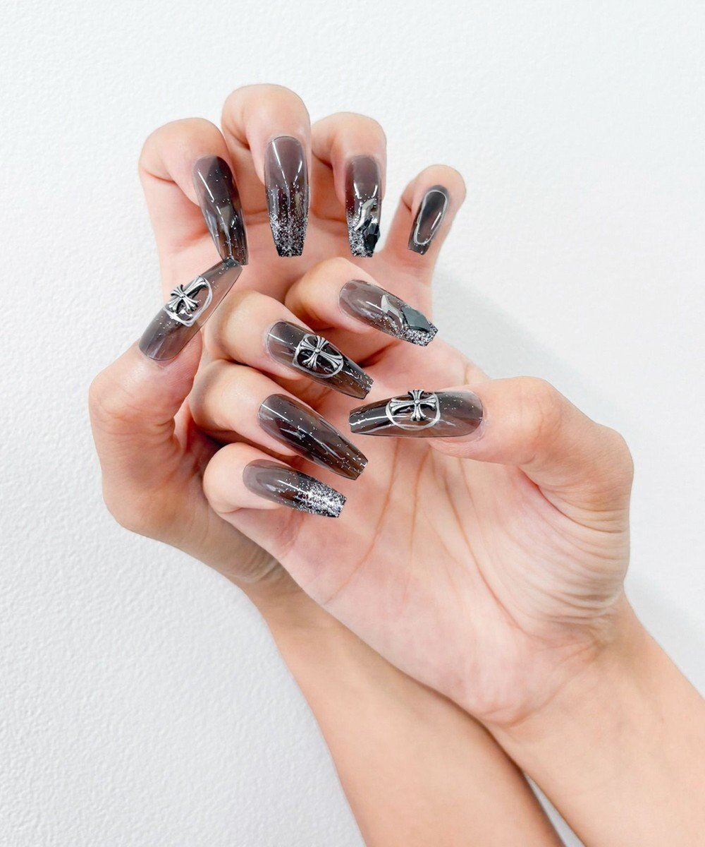 【ウィゴー/WEGO】のデザインネイルチップ インテリア・キッズ・メンズ・レディースファッション・服の通販 founy(ファニー) 　ファッション　Fashion　レディースファッション　Fashion for Women　ウッド　Wooden Design　スマホ　Smartphone, Mobile Device　なめらか　Smooth, Silky Texture　ネイル　Nail, Nail Art　ハンド　Hand, Handmade　柄14|ID: prp329100004872007 ipo3291000000036326943