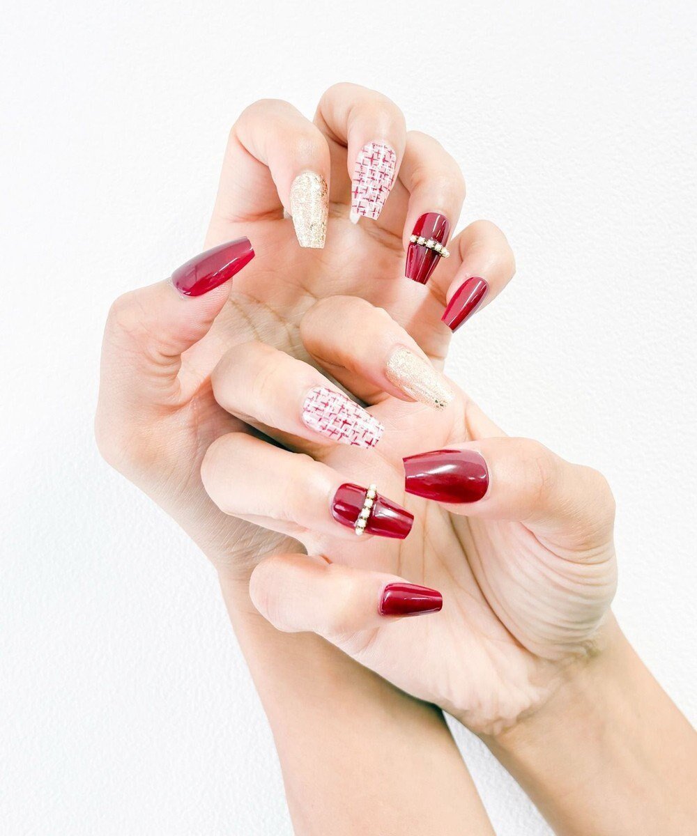 【ウィゴー/WEGO】のデザインネイルチップ インテリア・キッズ・メンズ・レディースファッション・服の通販 founy(ファニー) 　ファッション　Fashion　レディースファッション　Fashion for Women　ウッド　Wooden Design　スマホ　Smartphone, Mobile Device　なめらか　Smooth, Silky Texture　ネイル　Nail, Nail Art　ハンド　Hand, Handmade　柄21|ID: prp329100004872007 ipo3291000000036326950