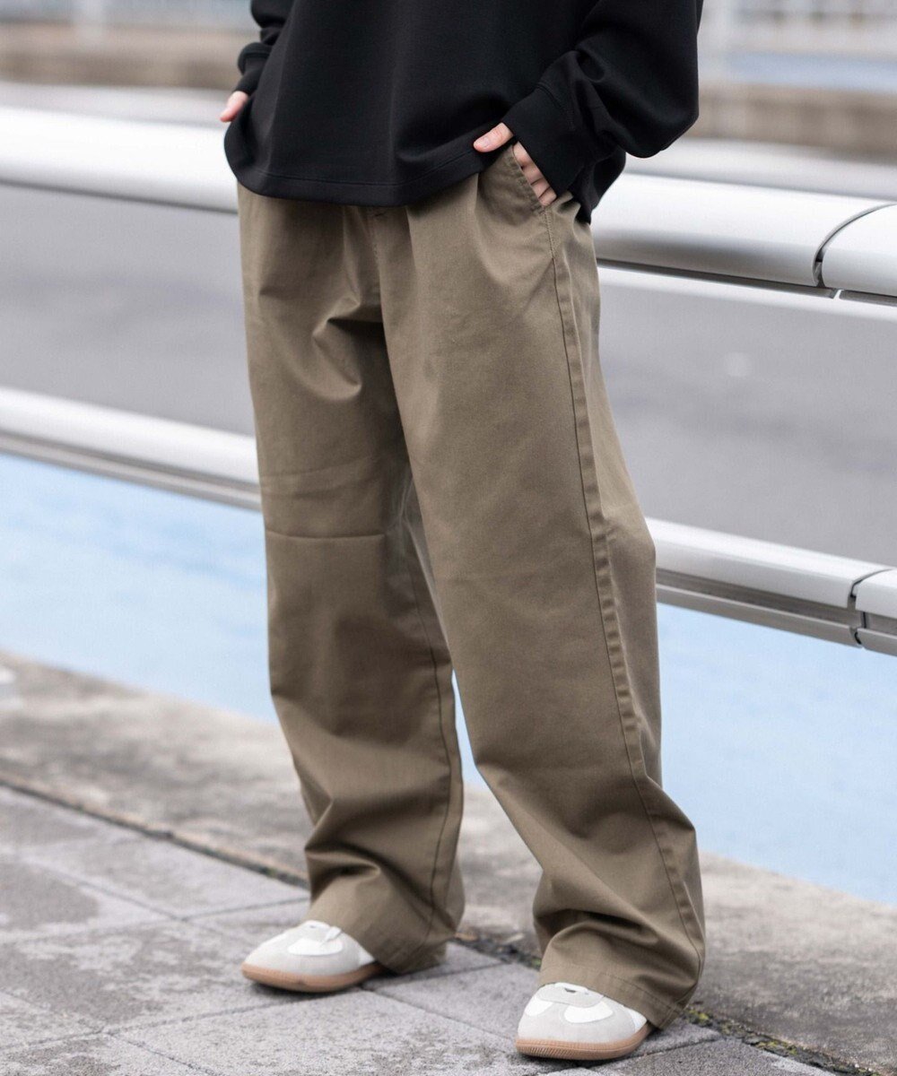 【ウィゴー/WEGO】の【ユニセックス着用ITEM/XSSMLサイズ展開/ウエストゴム】ユルフィットコットンイージーパンツ インテリア・キッズ・メンズ・レディースファッション・服の通販 founy(ファニー) 　ファッション　Fashion　レディースファッション　Fashion for Women　パンツ　Pants & Trousers　春　Spring　秋　Autumn　カーディガン　Cardigan, Knitwear　サンダル　Sandals, Summer Shoes　スウェット / スエット　Sweatshirt, Sweatwear　ストレート　Straight, Straight Cut　スニーカー　Sneakers, Trainers　スマホ　Smartphone, Mobile Device　デニム　Denim, Jeans Material　トレンド　Trend, Trending Now　ビッグ　Big, Oversized　フィット　Fit, Slim Fit　ループ　Loop, Loop Knit　冬　Winter / This Winter　S/S・春夏　SS, Spring/Summer, Warm Season　プチプライス・低価格　Affordable / Budget Price　おすすめ　Recommended / Our Picks　夏　Summer　カーキ|ID: prp329100004872010 ipo3291000000036326972